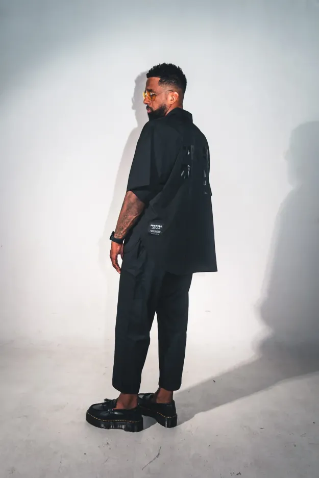 CAMISA OVERSIDE DELUX TRIPLE BLACK