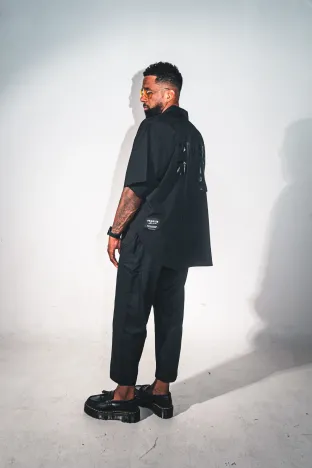 CAMISA OVERSIDE DELUX TRIPLE BLACK
